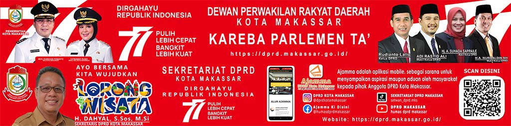 Banner Agustus DPRD Kota Makassar